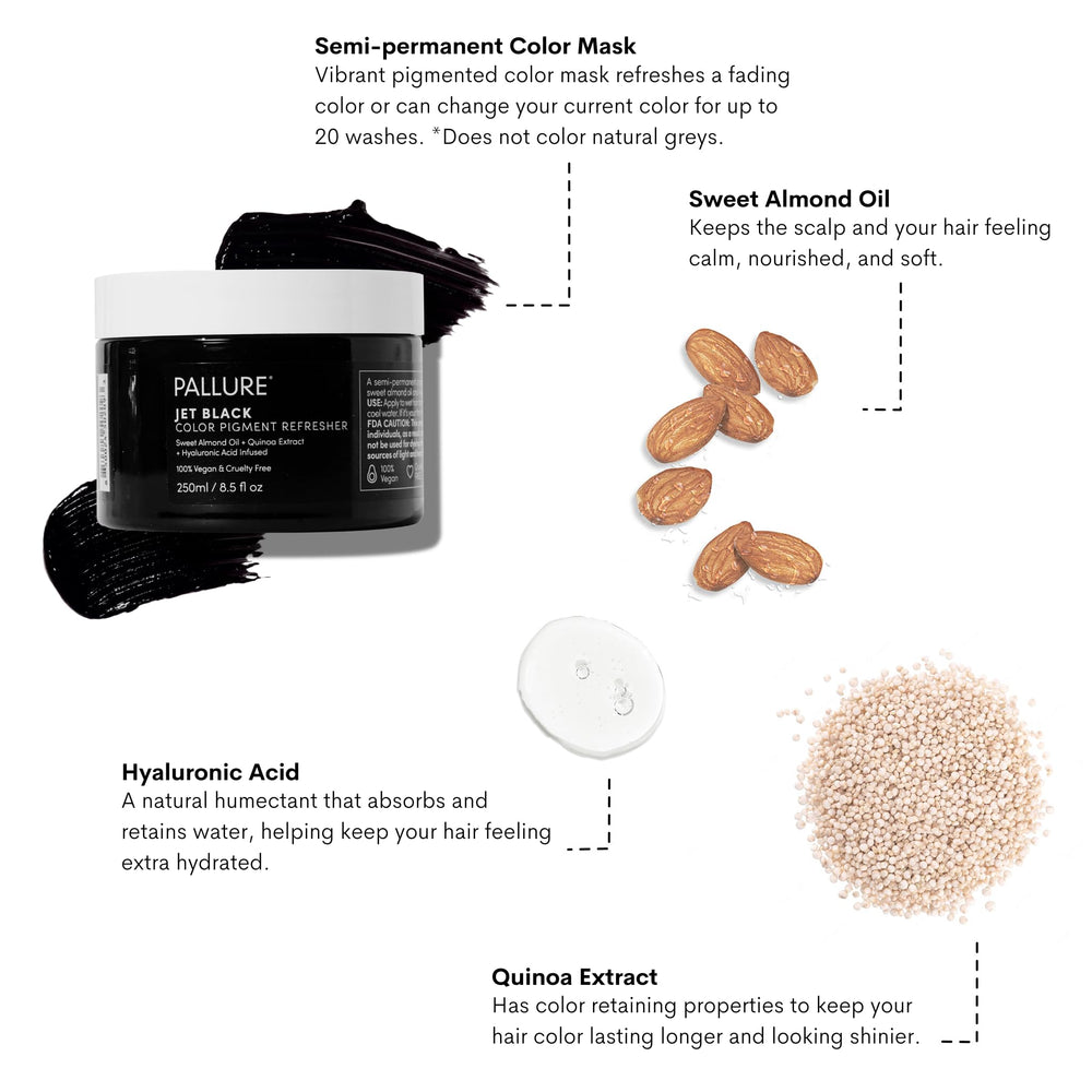 Pallure S.O.S. Transparent Oil bottle adds hydration and shine.