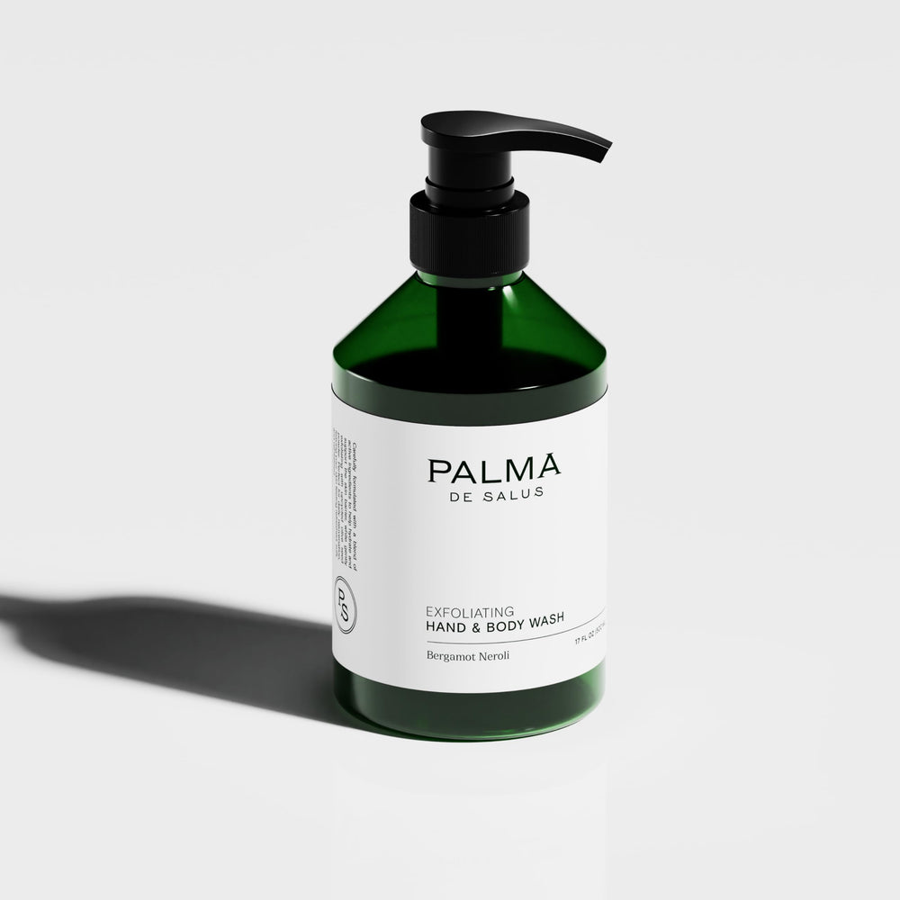 Palma de Salus Exfoliating Wash avocado oil for lasting hydration and softness.