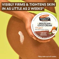 Palmer's Coco Cream bottle side view highlights compact, travel-friendly packaging.