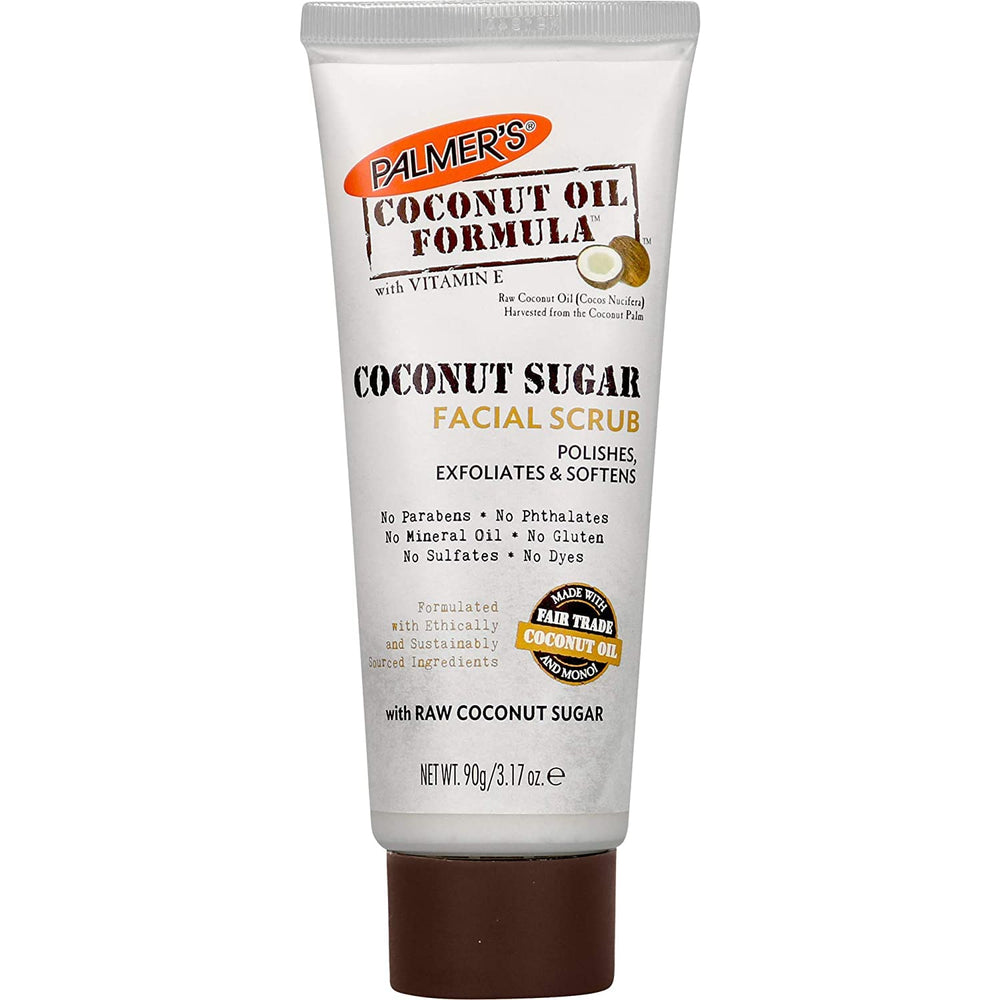 Palmers Coconut Sugar Facial Scrub pack of two jars for balanced exfoliation