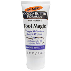 Palmer's Foot Magic cream for peppermint oil cooling and mango butter hydration on feet