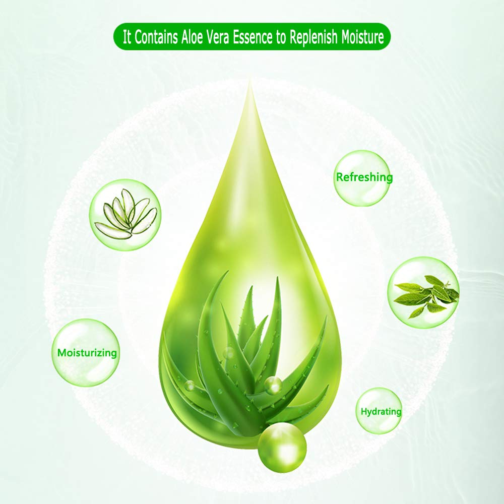 PalNour Aloe sheet 10-pack display emphasizes value and easy at-home use.