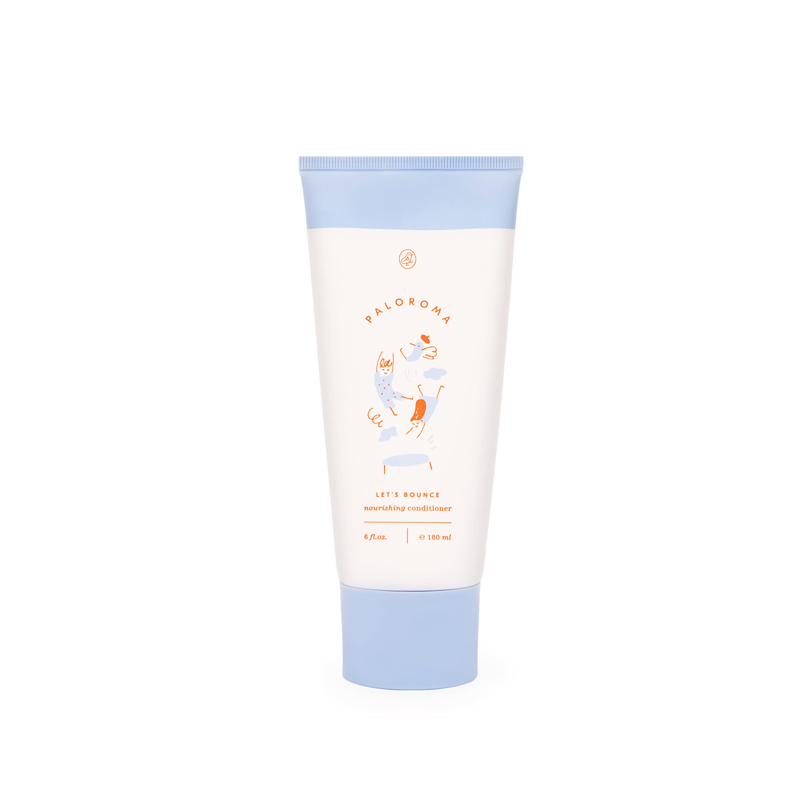Paloroma Let's Bounce Nourishing Conditioner bottle with pour for gentle detangling in kids.