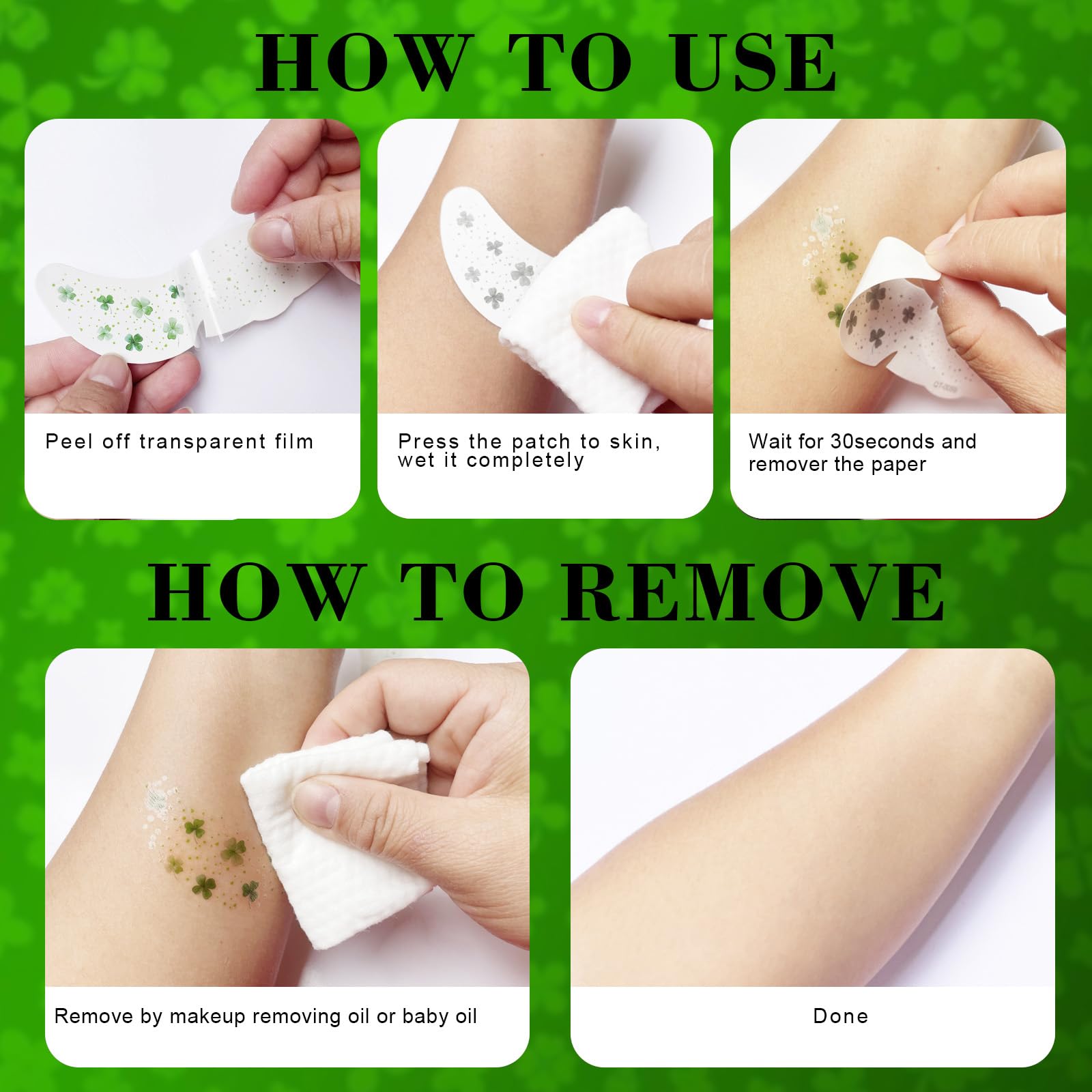 Paminify easy peel application tattoo for quick, mess-free decoration.