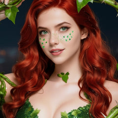 Paminify four-leaf clover freckles tattoo for Saint Patrick's Day celebrations and photos.