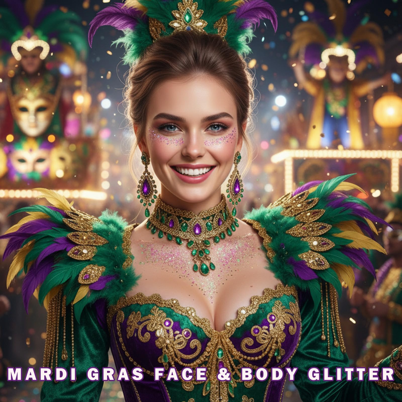 Paminify glitter stick adds face sparkle for performances with mess-free application.