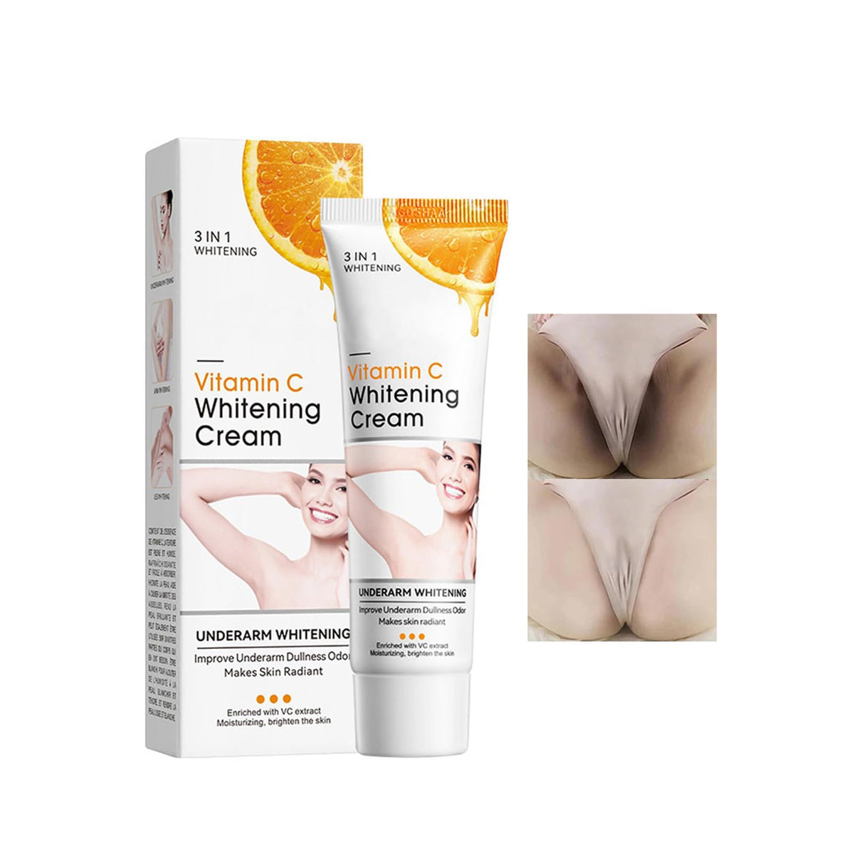 Paminify Skin Whitening Cream Body for even tone and hydration.