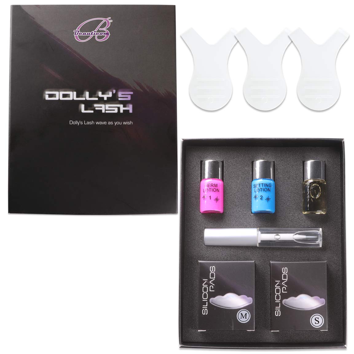 PANA Dolly's Lash Lift Kit perm lotion bottle for professional curling and lasting lift.
