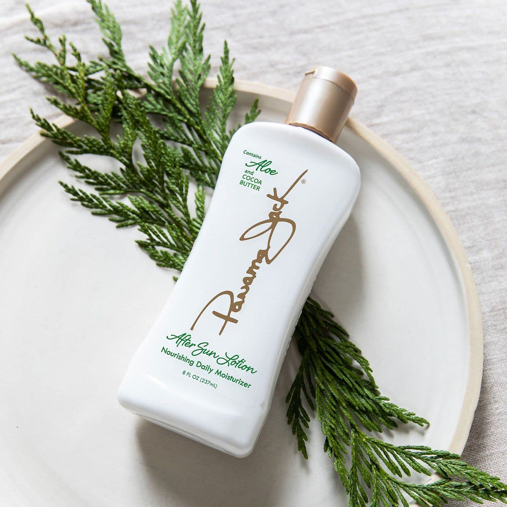 Panama Jack Aloe Moisturizer after-sun soothing on skin.