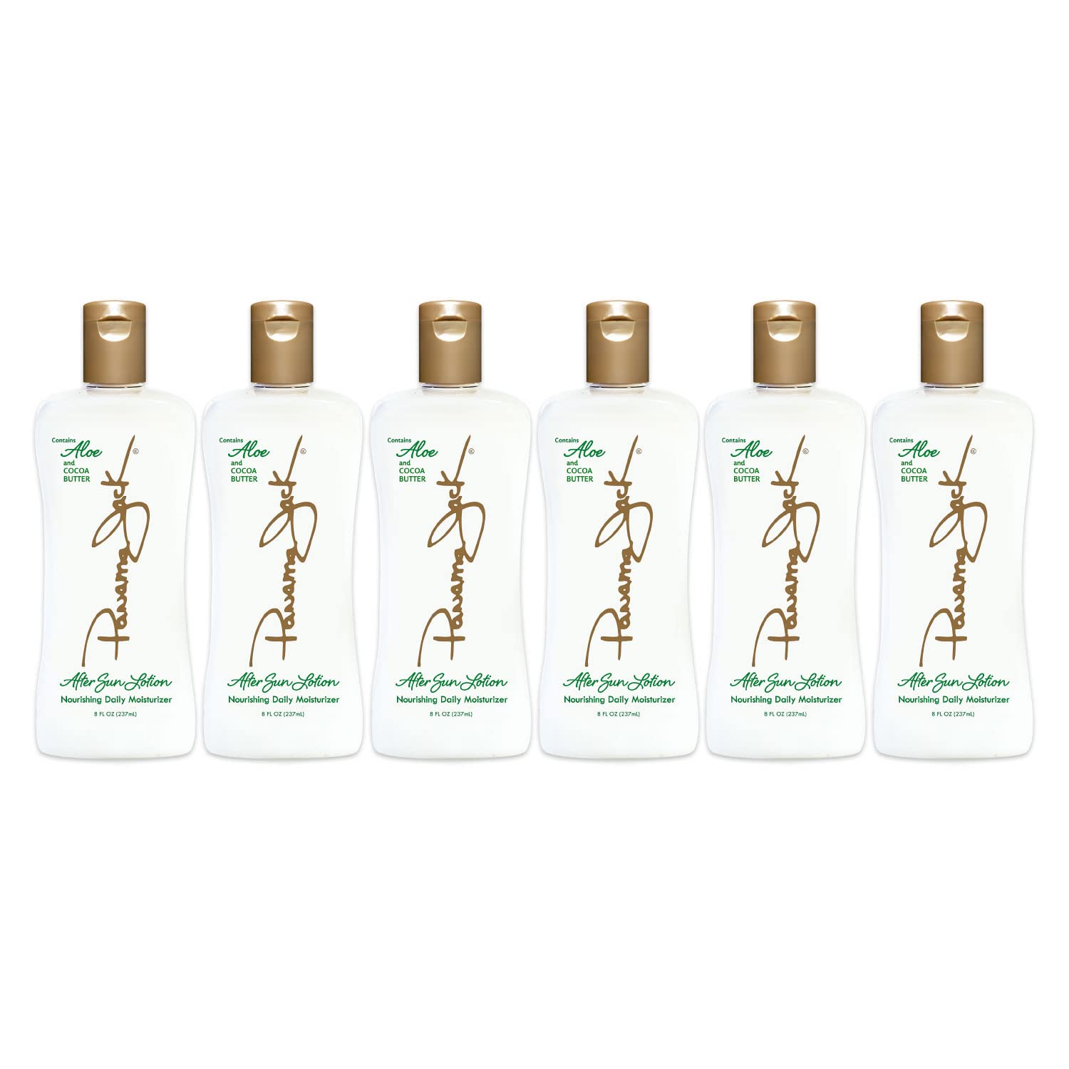 Panama Jack Aloe Moisturizer two-pack for home or travel.