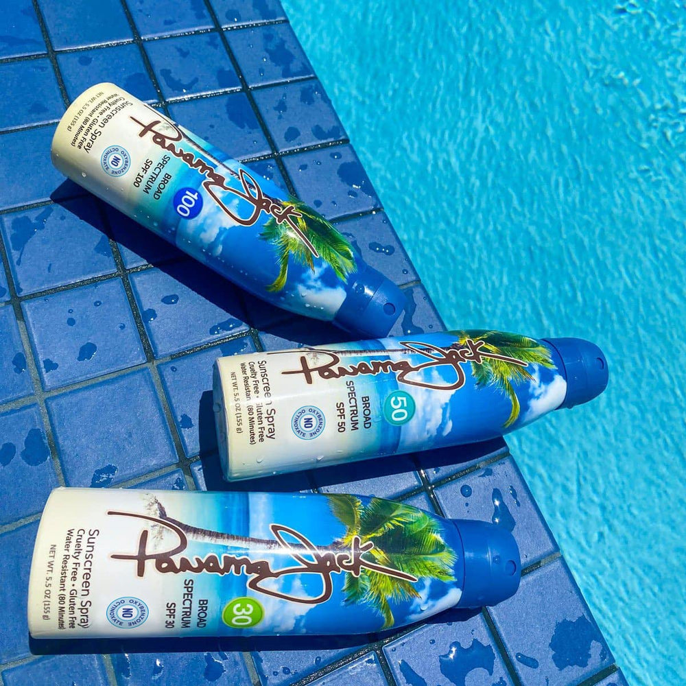 Panama Jack reapply after toweling dry for continuous protection