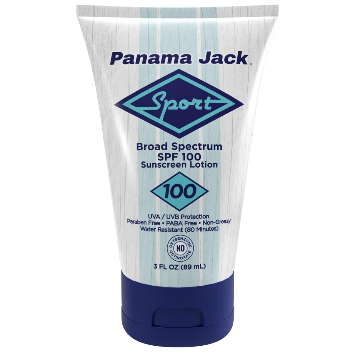 Panama Jack Sport Sunscreen Lotion front view with SPF 100 for outdoor protection