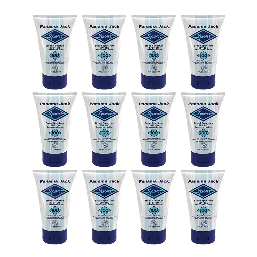 Panama Jack packaging shows gluten-free and paraben-free claims.
