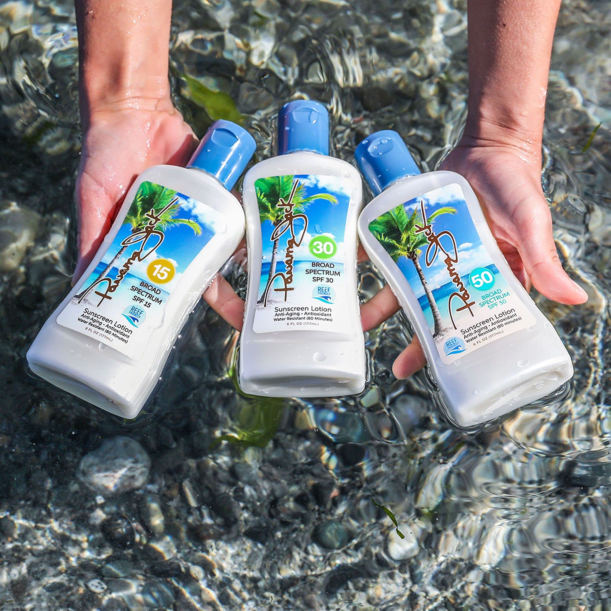 Panama Jack Sunscreen cruelty-free symbol signals animal-testing-free skincare.