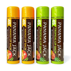 Panama Jack Sunscreen Lip Balm Flavor Pack on display