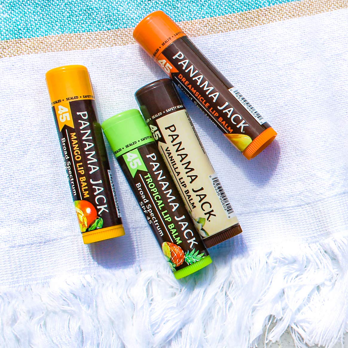 Lips wearing Panama Jack balm during outdoor activity