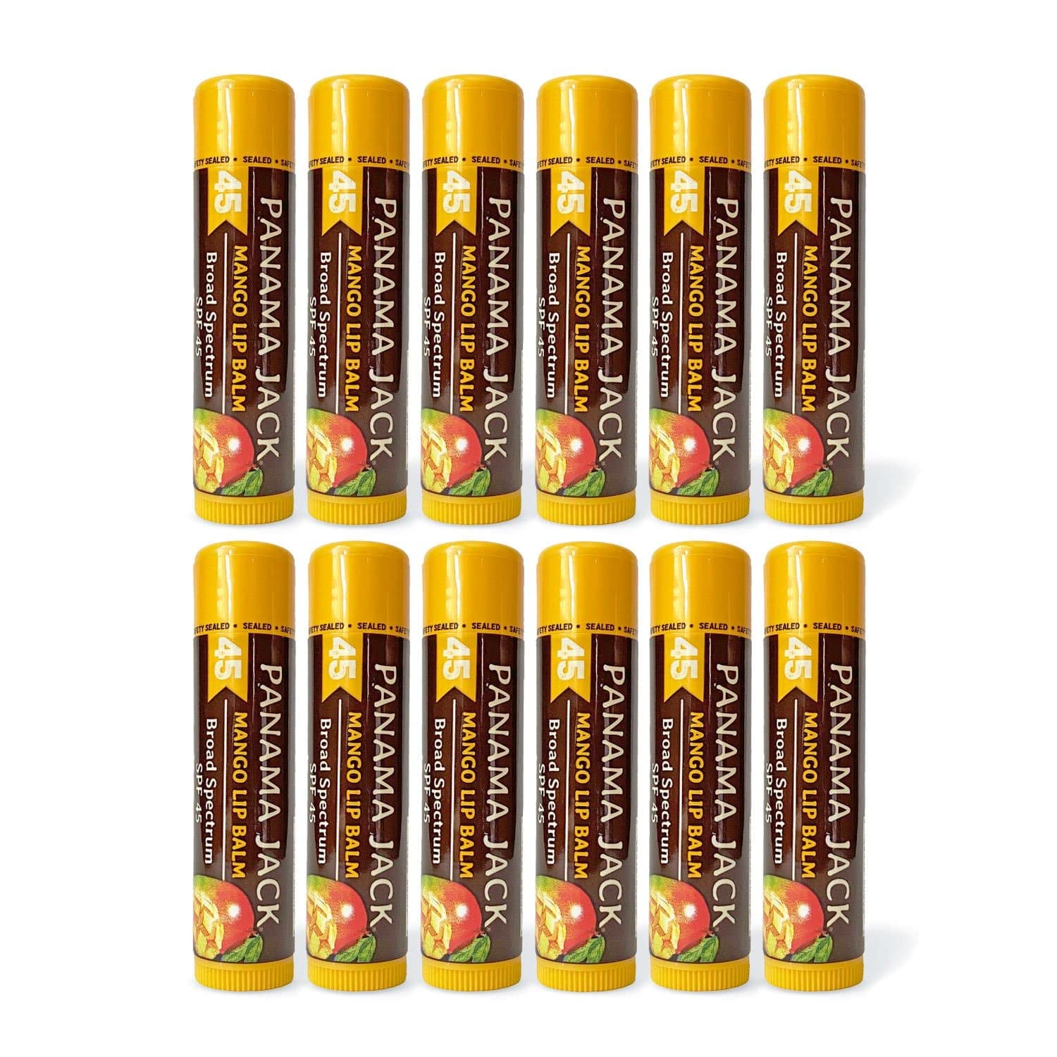 Panama Jack Sunscreen Lip Balm Mango tube for smooth glide and daily SPF protection.