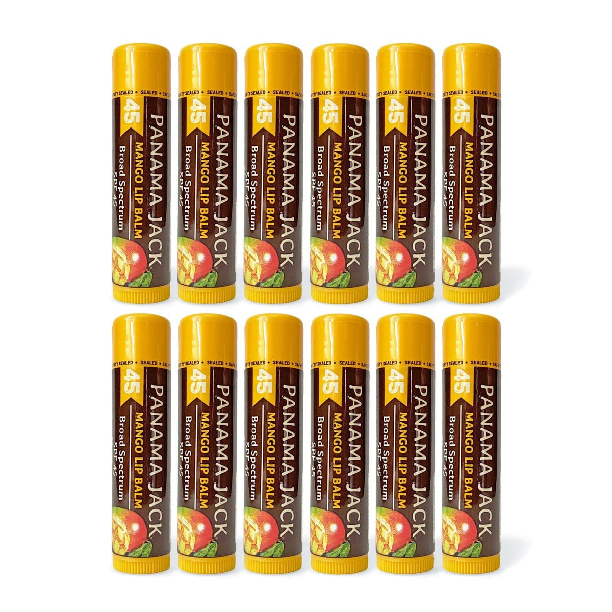 Panama Jack Sunscreen Lip Balm Mango tube for smooth glide and daily SPF protection.