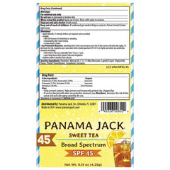 Panama Jack Sweet Tea lip balm packaging highlighting the 12-pack value