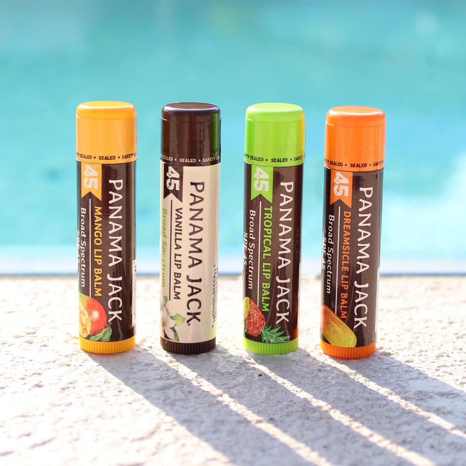 Panama Jack Sunscreen Lip Balm Vanilla—soothing flavor with daily SPF protection.