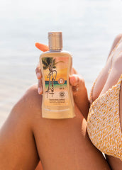 Panama Jack Sunscreen Tanning Lotion close-up of antioxidant oils
