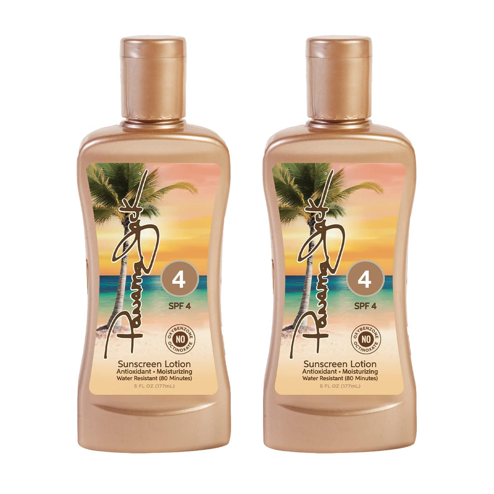 Panama Jack Sunscreen Tanning Lotion ingredients oils emphasize nourishing feel.