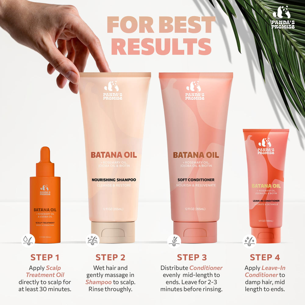 Panda's Promise light botanical scent—subtle aroma during routine care.
