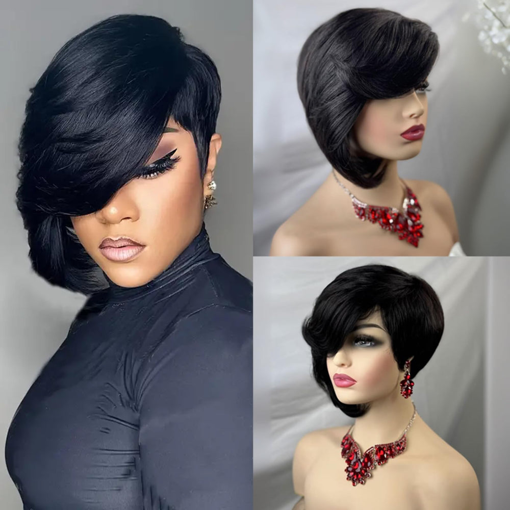 PangDongLai professional design wig enhances sleek modern look