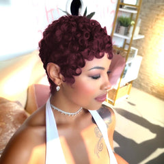 PangDongLai short layered pixie with bangs offering face framing shape