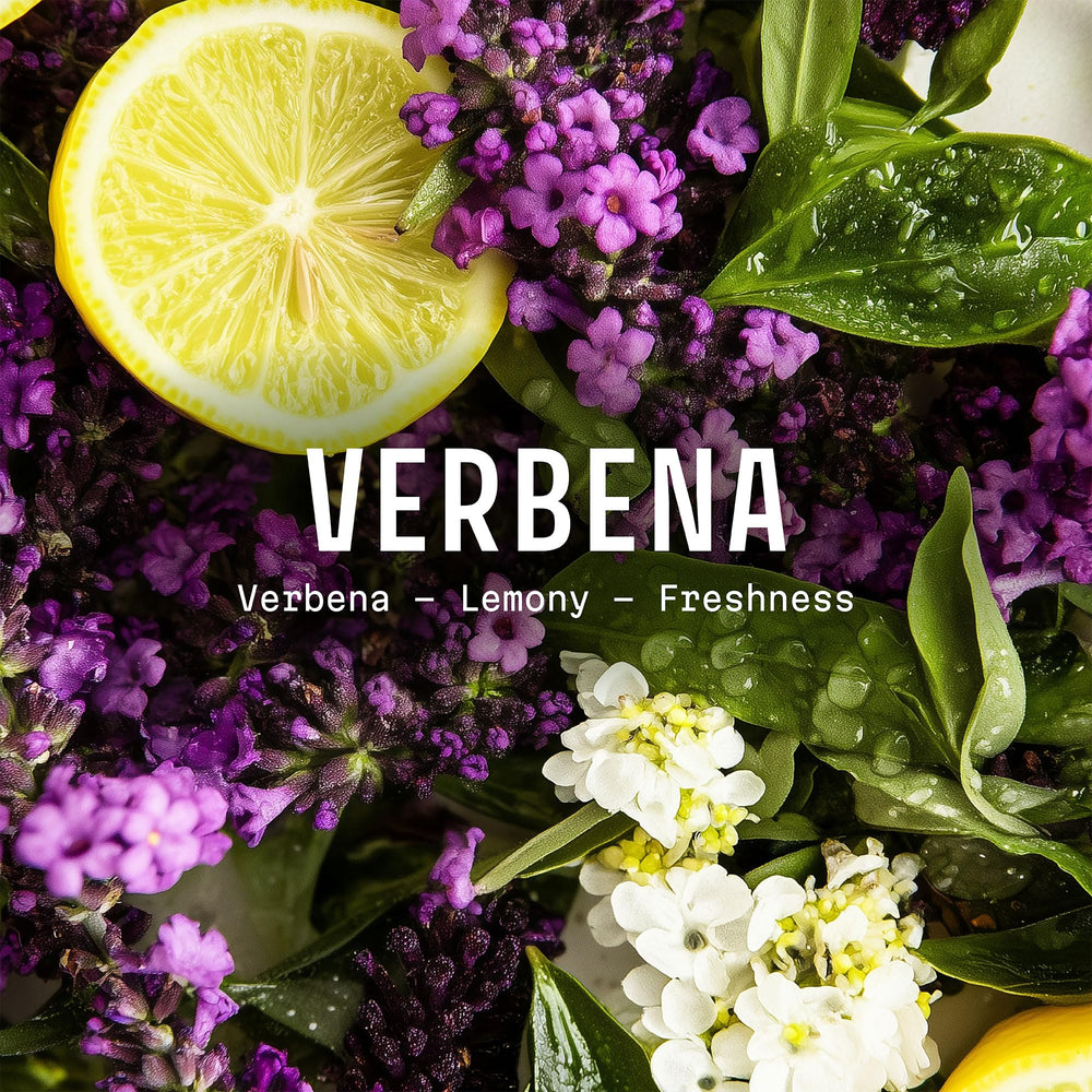 Panier des Sens Verbena gift box close-up showcasing premium presentation.