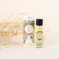 Panier des Sens Verbena glass flacon detail emphasizing refined fragrance.