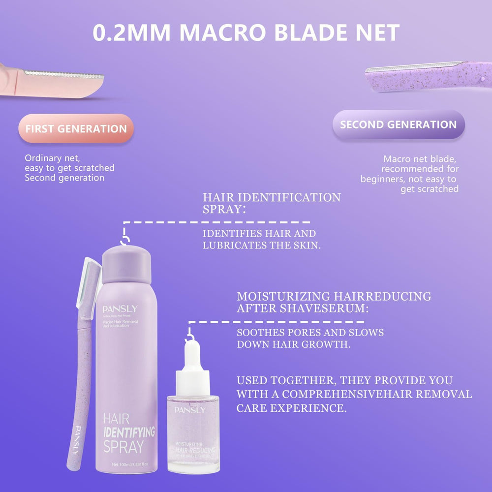 PANSLY moisturizing formula nourishes skin during shaving prep.