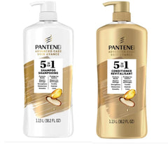 Pantene Advanced Care Conditioner bottle emphasizes strength and detangling for easy styling