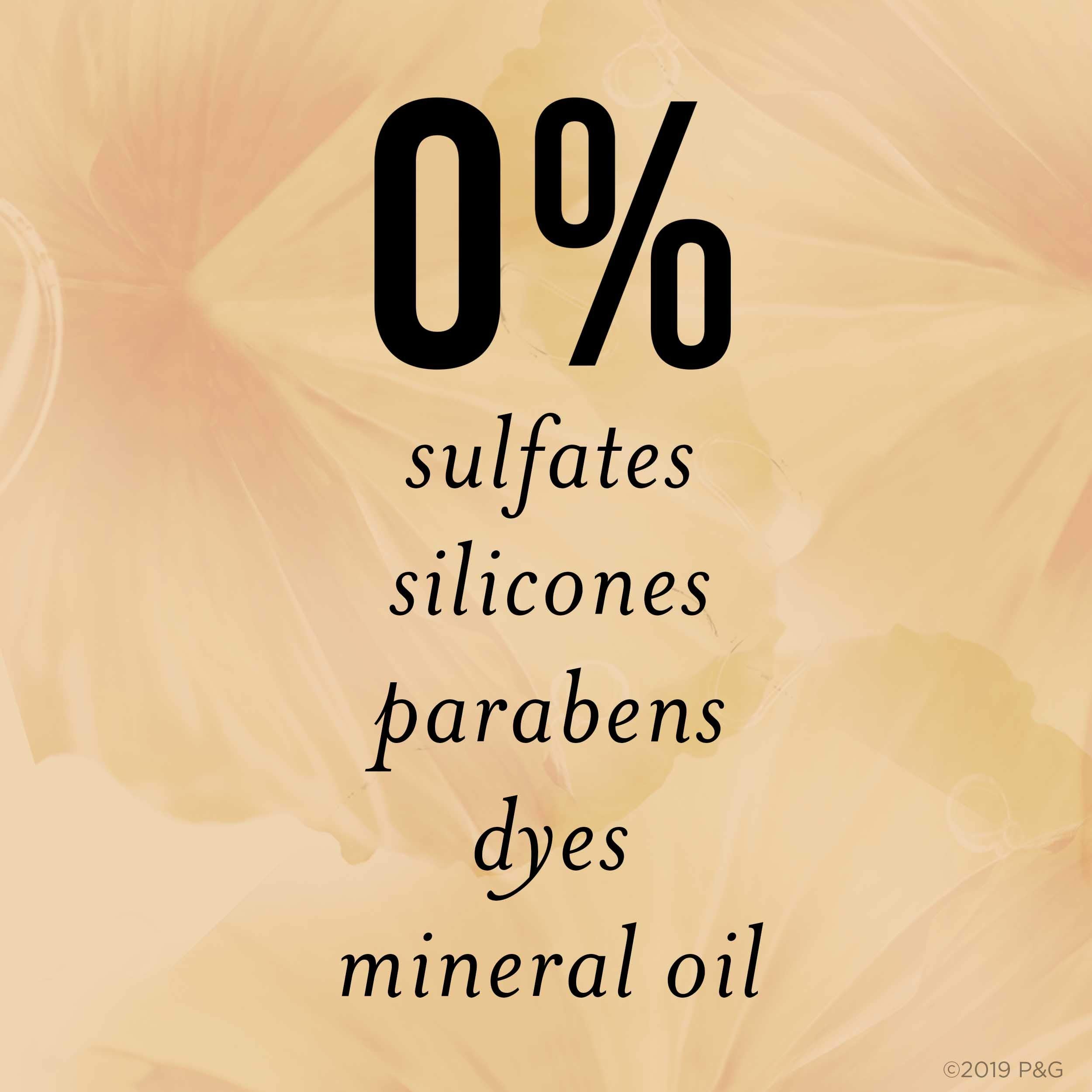 Pantene color-safe formula label indicating safe for chemically treated hair.