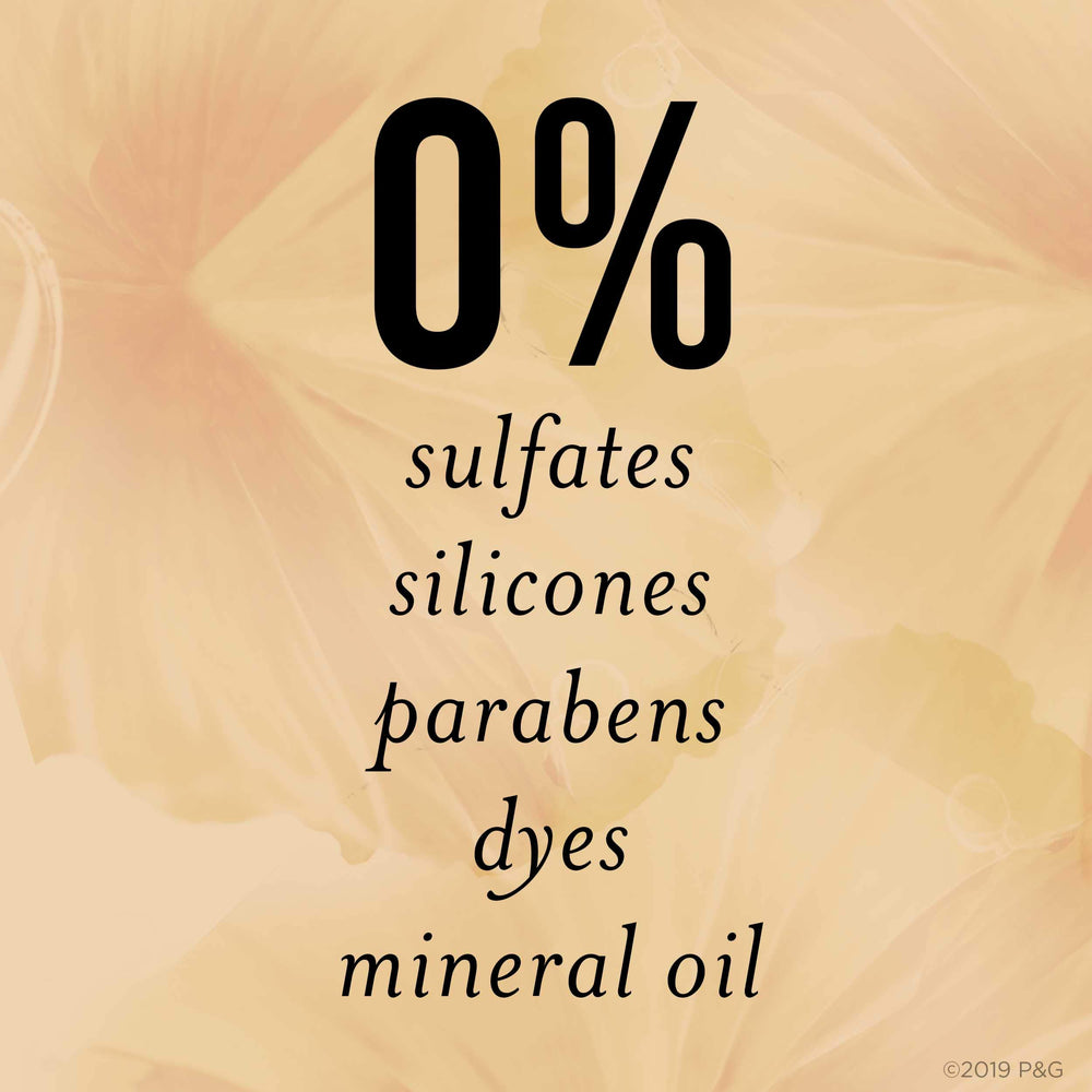 Pantene color-safe formula label indicating safe for chemically treated hair.