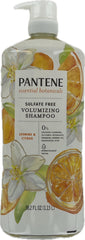 Pantene Essential Botanicals Jasmine & Citrus bottle front, bold label signaling refreshing cleanse.