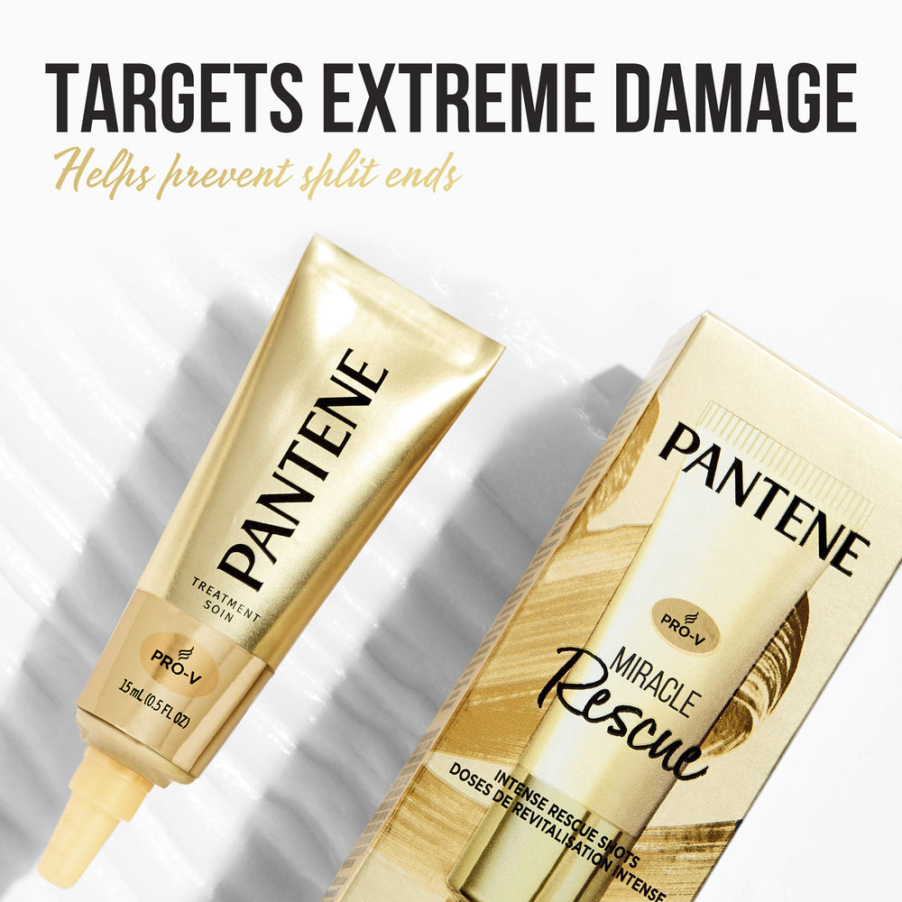Pantene hair texture closeup shows silky, healthy-looking strands.