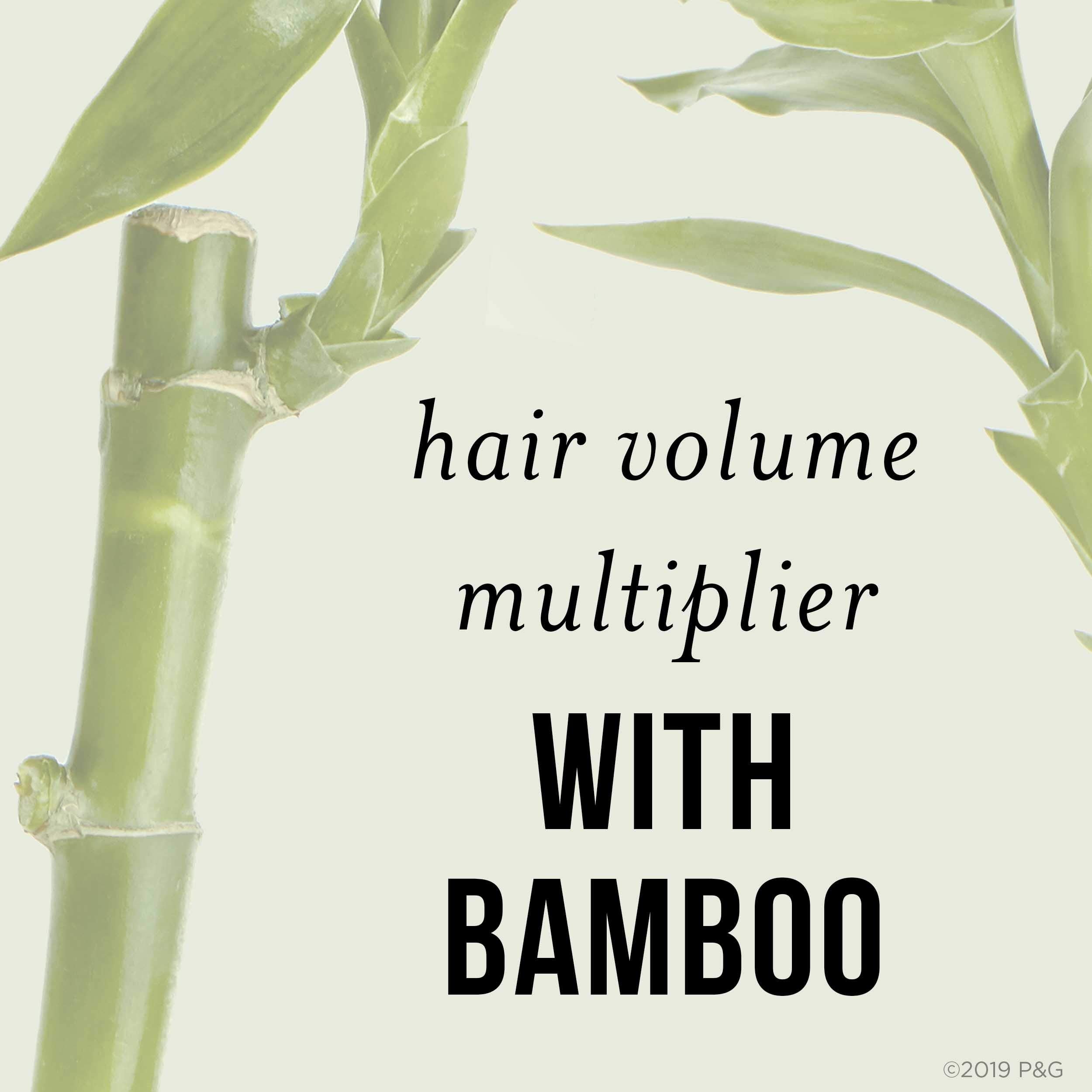 Pantene Nutrient Blends bamboo shampoo fragrance and airy lather.