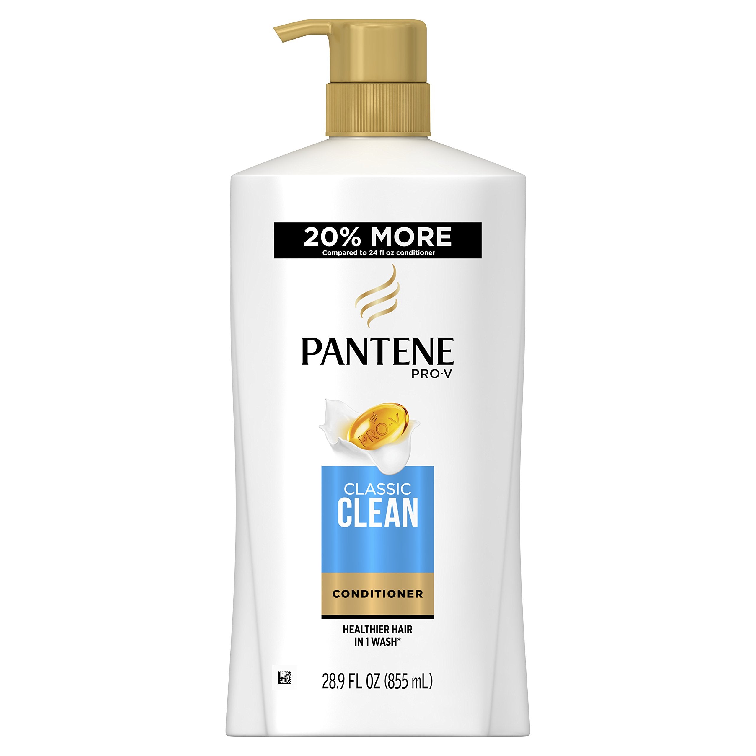 Pantene Pro-V Classic Clean conditioner bottle front for daily hydration and shine