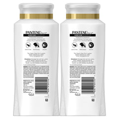 Pantene Pro-V Classic Clean label close-up highlighting gentle formula.