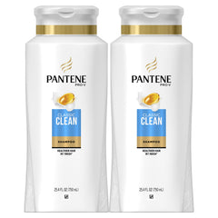 Pantene Pro-V Classic Clean twin pack bottles for daily cleansing.