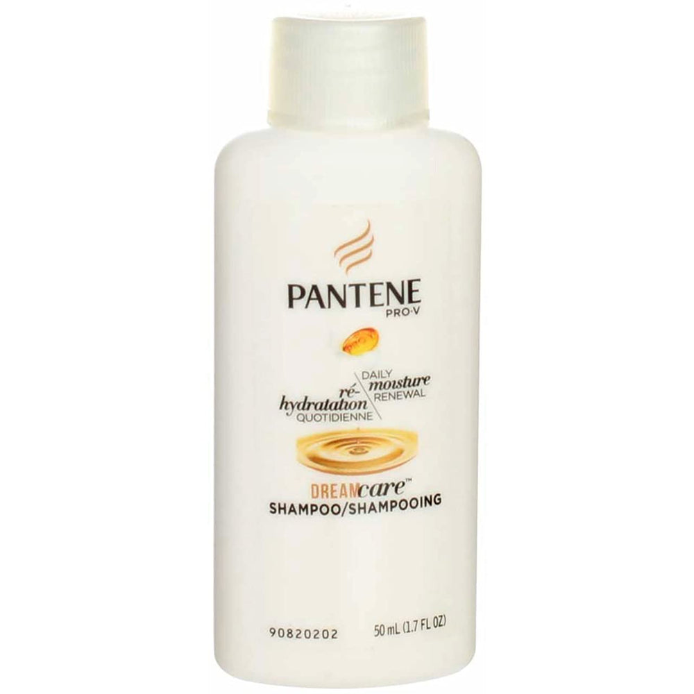 This image shows before-and-after imagery for Pantene Pro-V Moisture Renewal.