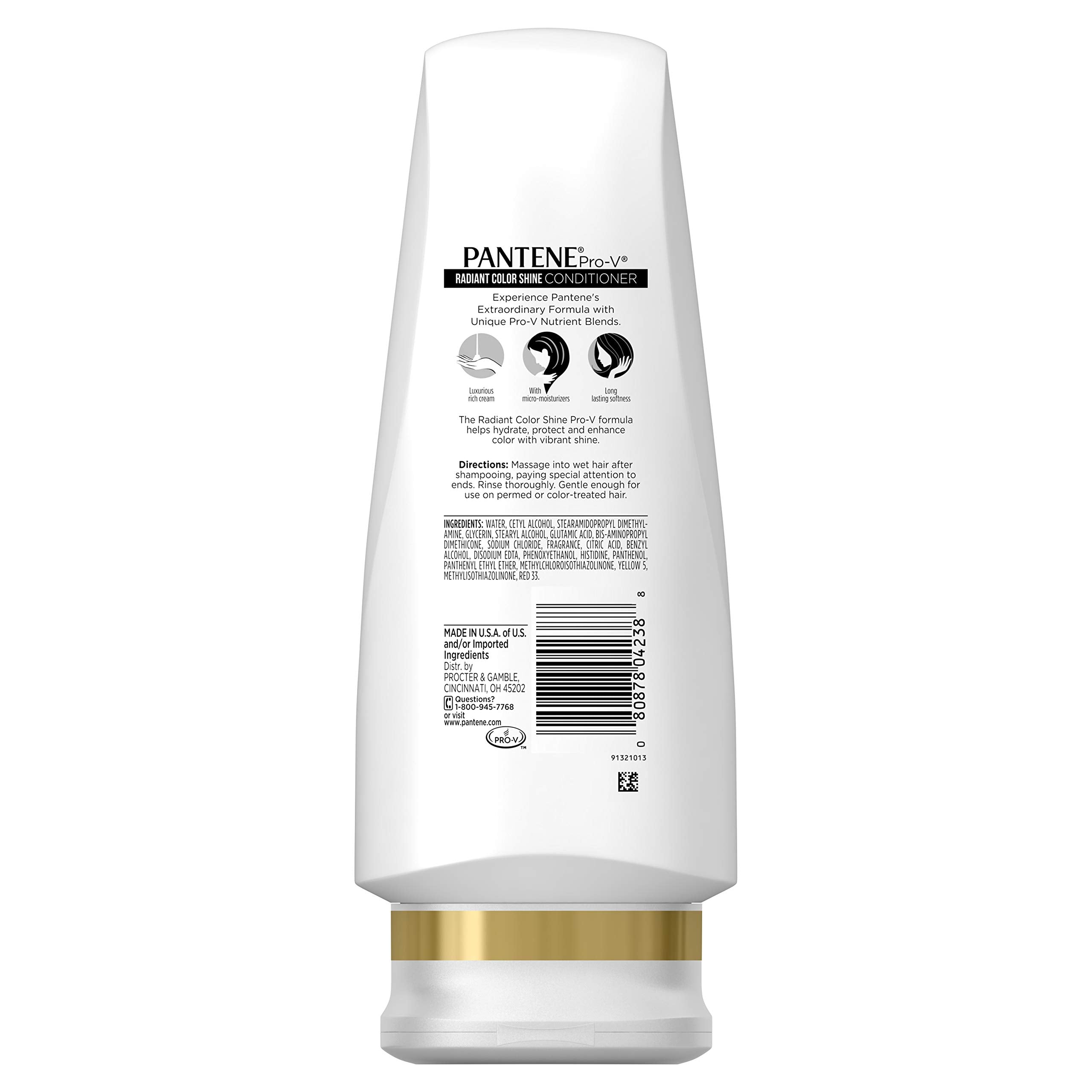 Pantene Pro-V nutrients and antioxidants nourish hair strands daily