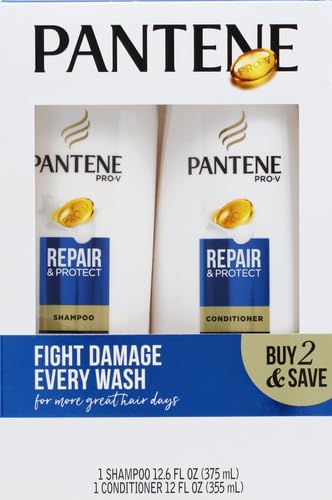 Pantene Pro-V Repair & Protect conditioner bottle provides softness and manageability with micro-moisturizers