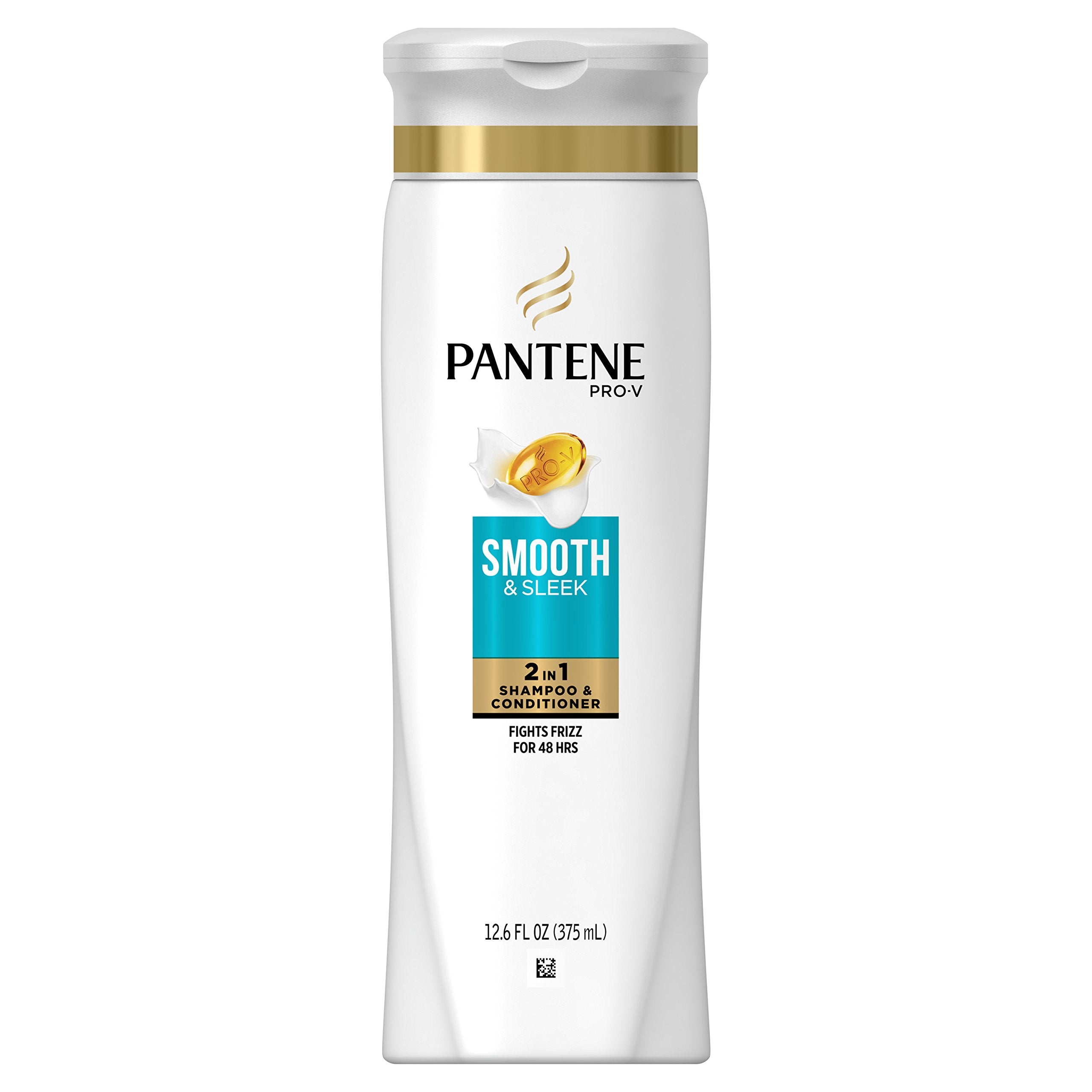 Pantene Pro-V Smooth & Sleek 2-in-1 bottle for quick wash and detangling