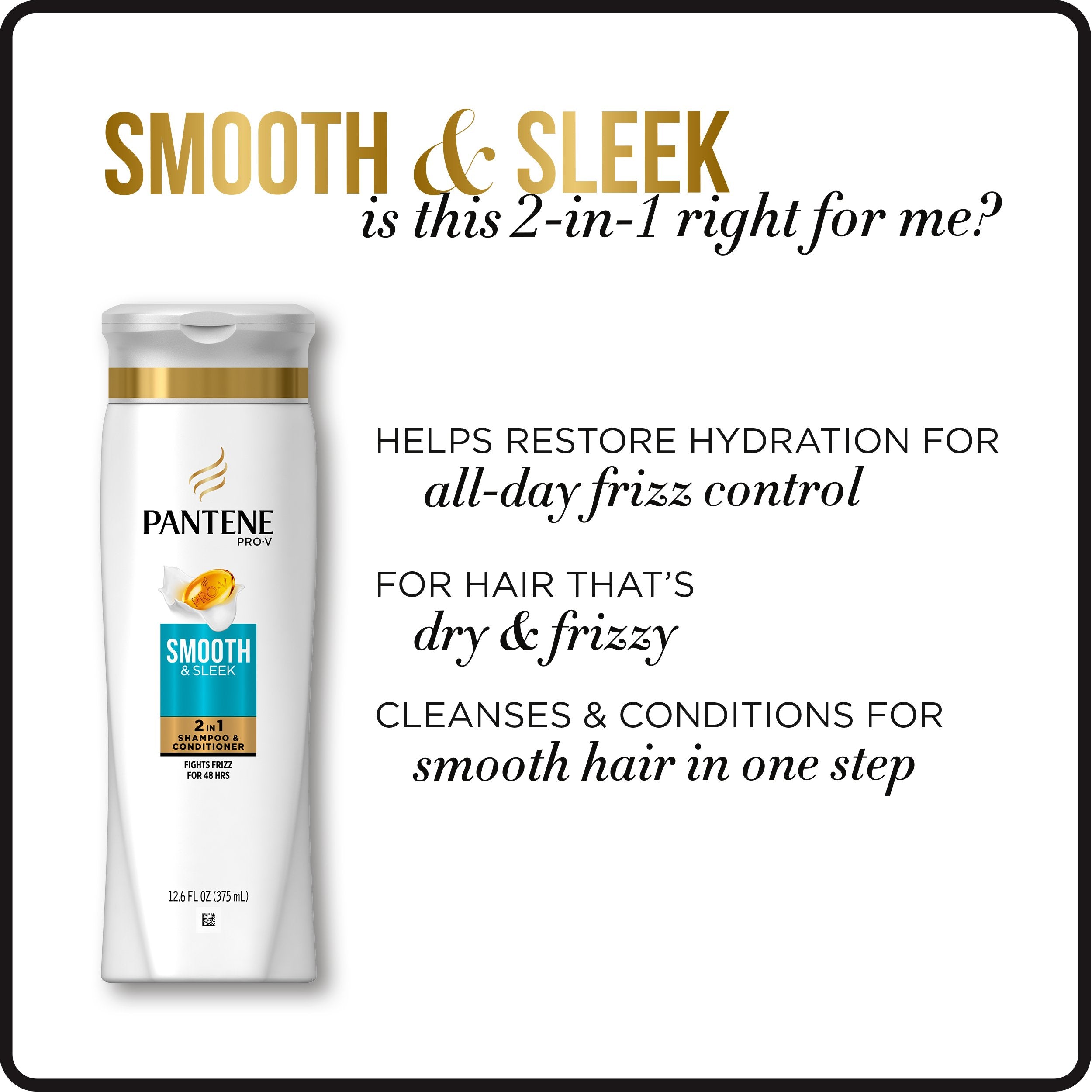 Pantene Pro-V Hydration and nourishment leaves hair soft to the touch