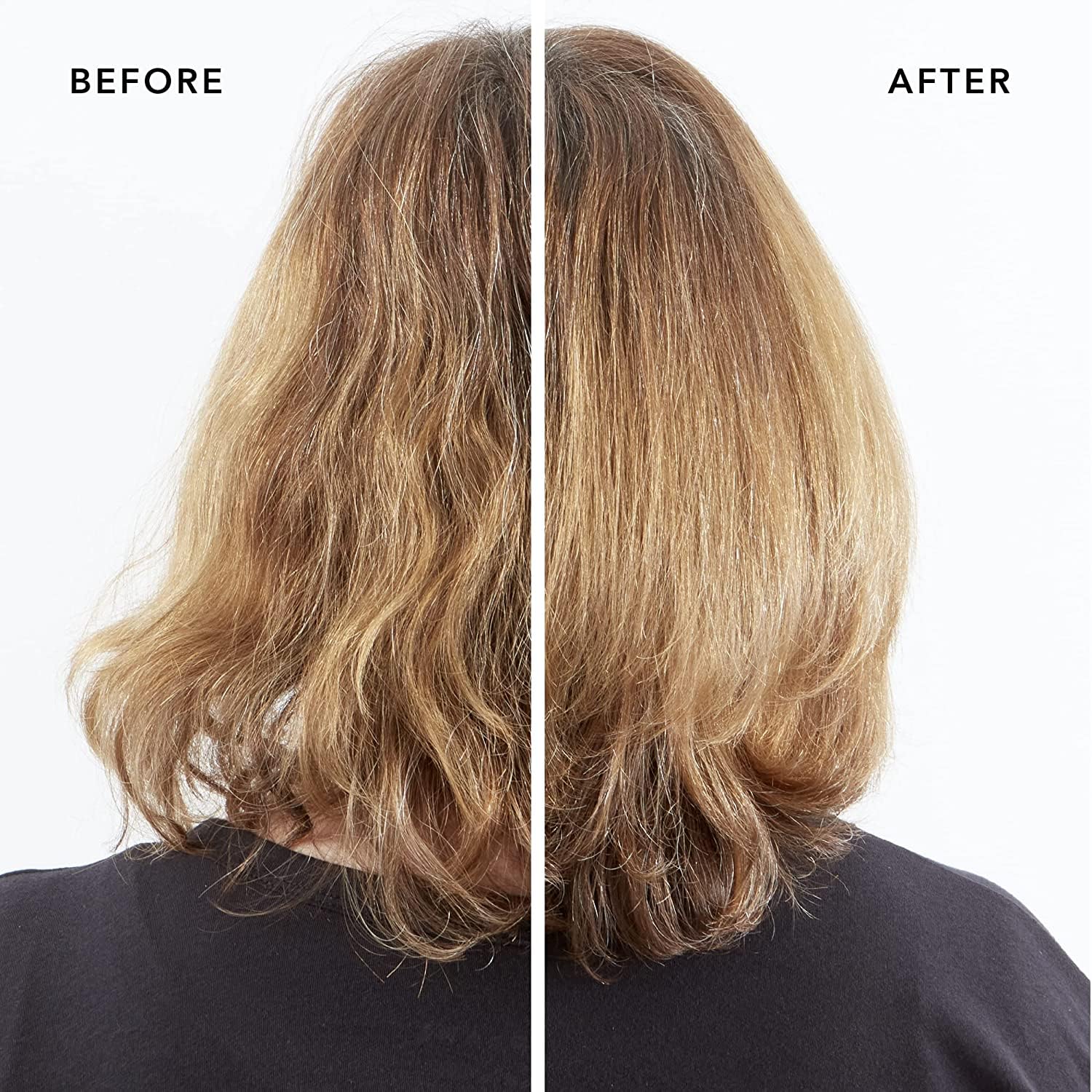 Pantene Miracle Rescue Shot ampoule applying targeted repair to damaged ends.