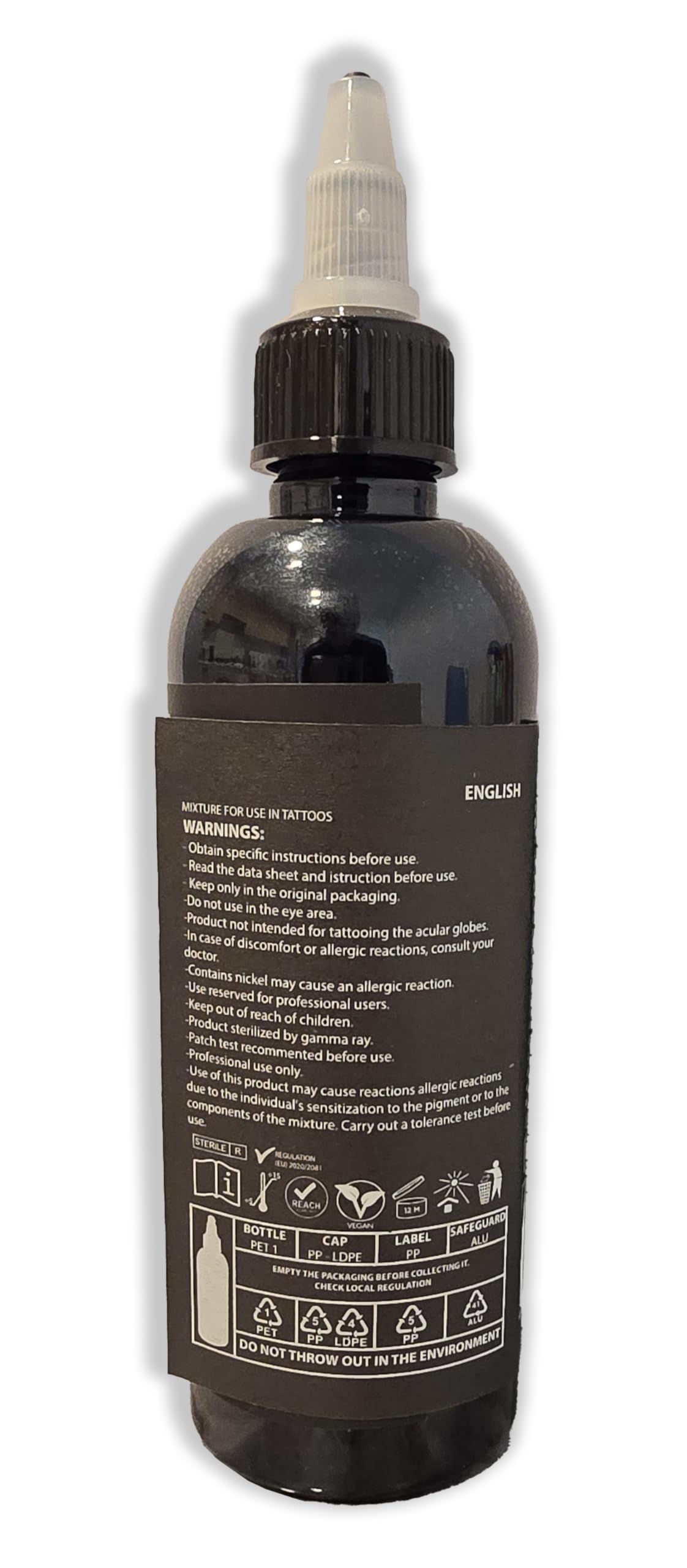 Panthera Black BLK Gold packaging emphasizes EU compliance and Italian craftsmanship.