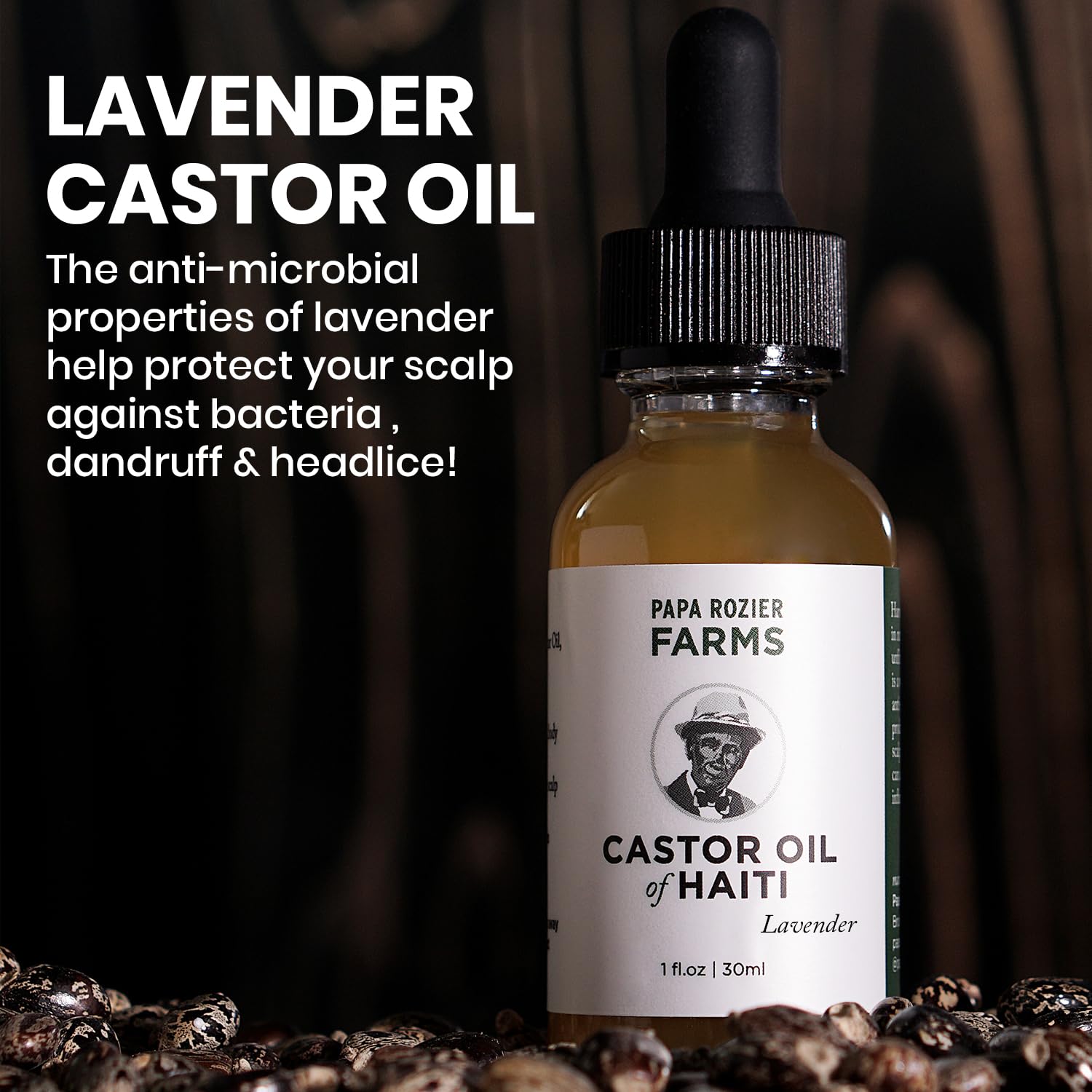 Hair application with Papa Rozier Farms oil for hydration and strength