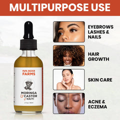 Papa Rozier Farms skin moisturizer oil provides daily hydration.